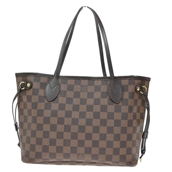 LOUIS VUITTON Neverfull PM Shoulder Tote Bag Damier Leather Brown N51109 14KB393 - Picture 4 of 16